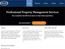 Tablet Screenshot of bluerockpm.com